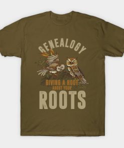 Genealogy Owl Roots Genealogist Family Gift