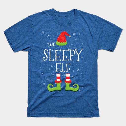 SLEEPY Elf Family Matching Christmas Group Funny Gift