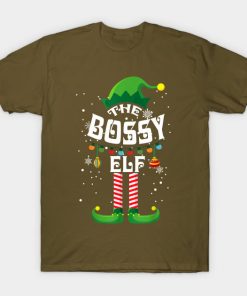 bossy elf family matching christmas