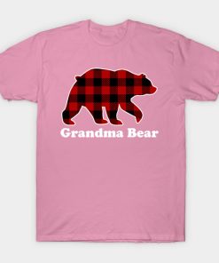 Grandma Bear Red Plaid Christmas Pajama Family