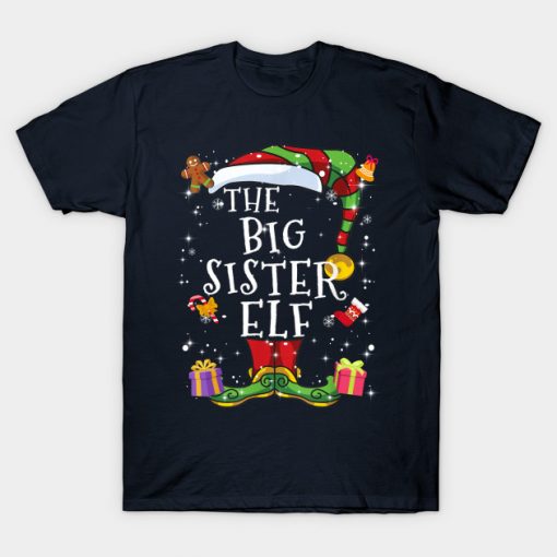 Big Sister Elf Family Matching Christmas Group Gift Pajama