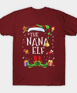 Nana Elf Family Matching Christmas Group Funny Gift Pajama