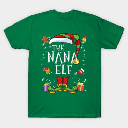Nana Elf Family Matching Christmas Group Funny Gift Pajama