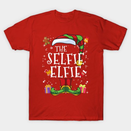Selfie Elfie Elf Family Matching Christmas Group Gift Pajama