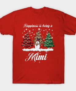 Happiness Is Being A Mimi Matching Family Christmas Pajamas