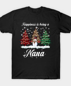 Happiness Is Being A Nana Matching Family Christmas Pajamas