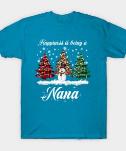 Happiness Is Being A Nana Matching Family Christmas Pajamas