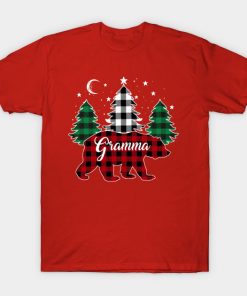 Gramma Bear Buffalo Red Plaid Matching Family Christmas