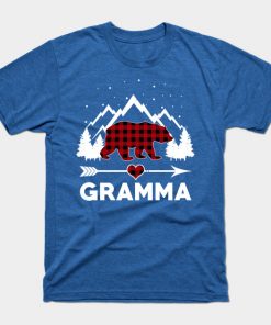 Gramma Bear Buffalo Plaid Matching Family Christmas Pajama