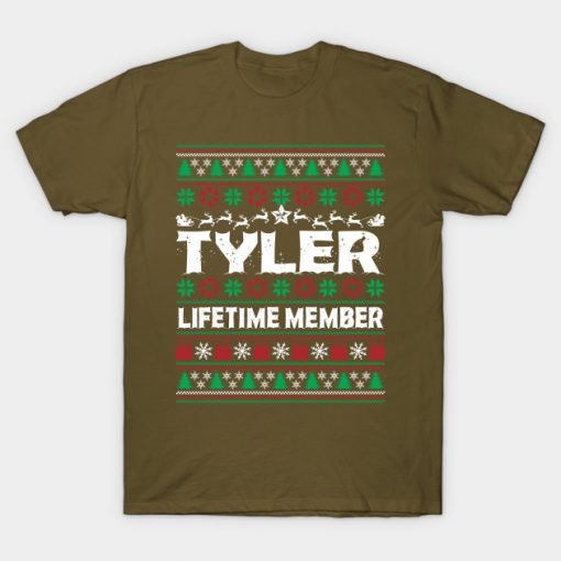 TYLER Lifetime Member Ugly Sweater Christmas First Last Name
