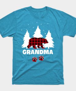 Grandma Bear Buffalo Red Plaid Matching Family Christmas