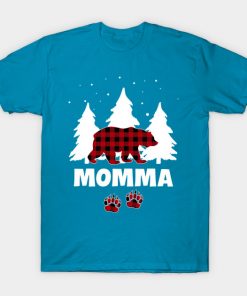 Momma Bear Buffalo Red Plaid Matching Family Christmas