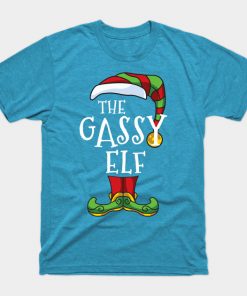 Gassy Elf Family Matching Christmas Group Funny Pajama T-Shirt