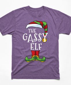 Gassy Elf Family Matching Christmas Group Funny Pajama T-Shirt