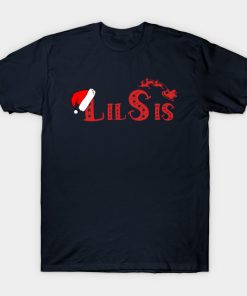Christmas Family Name 'Lil Sis' Photo Design Shirt