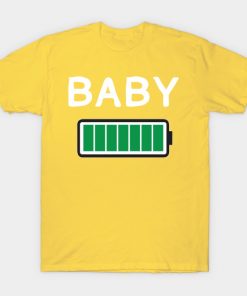 Funny Family Matching Shirt Set Baby Battery Life T-shirt