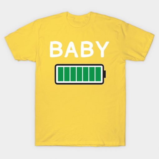 Funny Family Matching Shirt Set Baby Battery Life T-shirt