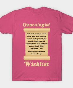 Genealogist Wish List Tree Genealogy Family Gift